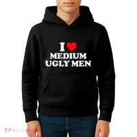 I Heart Medium Ugly Kids Hoodie thumb 4