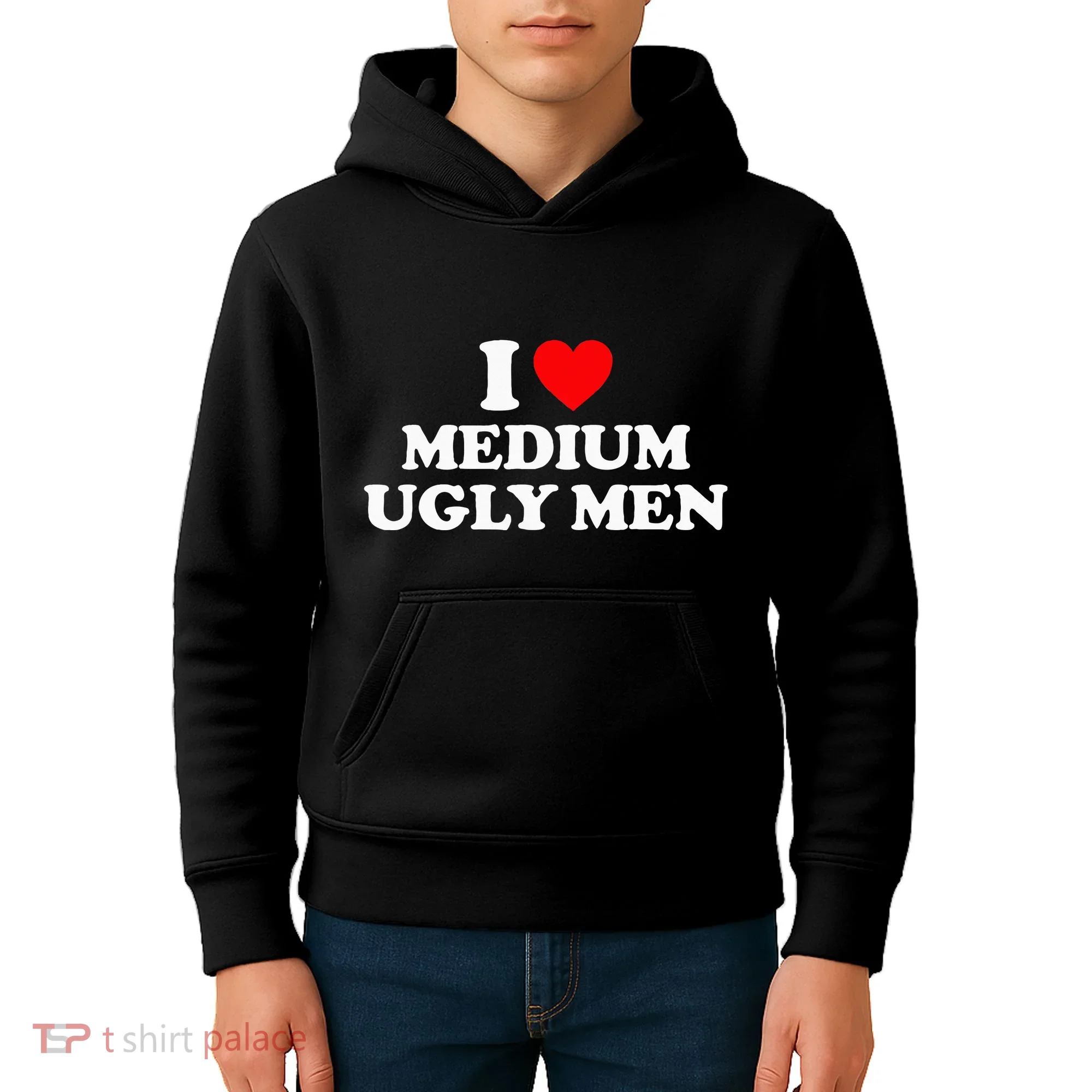 I Heart Medium Ugly Kids Hoodie