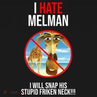 I Hate Melman I Will Snap His Stupid Frinken Neck! Long Sleeve Shirt thumb 2