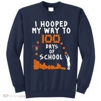 I Hooped My Way 100 Days Of School Basketball Sweatshirt thumb 0