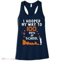 I Hooped My Way 100 Days Of School Basketball Women's Tank Top thumb 0