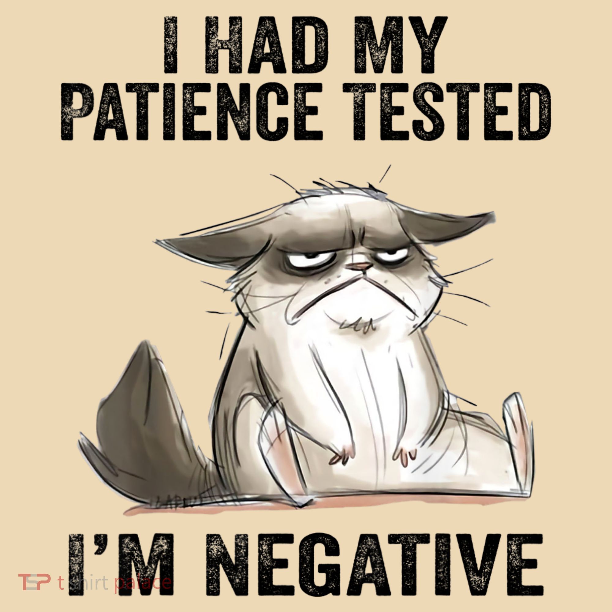 I Had My Patience Tested I'm Negative Cat Funny Sarcasm Tote Bag