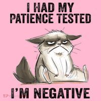 I Had My Patience Tested I'm Negative Cat Funny Sarcasm Coaster thumb 2