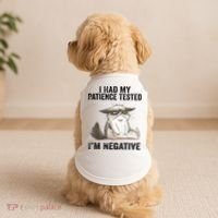 I Had My Patience Tested I'm Negative Cat Funny Sarcasm Doggie Tank thumb 2