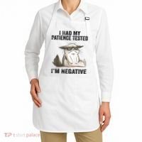 I Had My Patience Tested I'm Negative Cat Funny Sarcasm Apron thumb 2