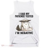 I Had My Patience Tested I'm Negative Cat Funny Sarcasm Tank Top thumb 0