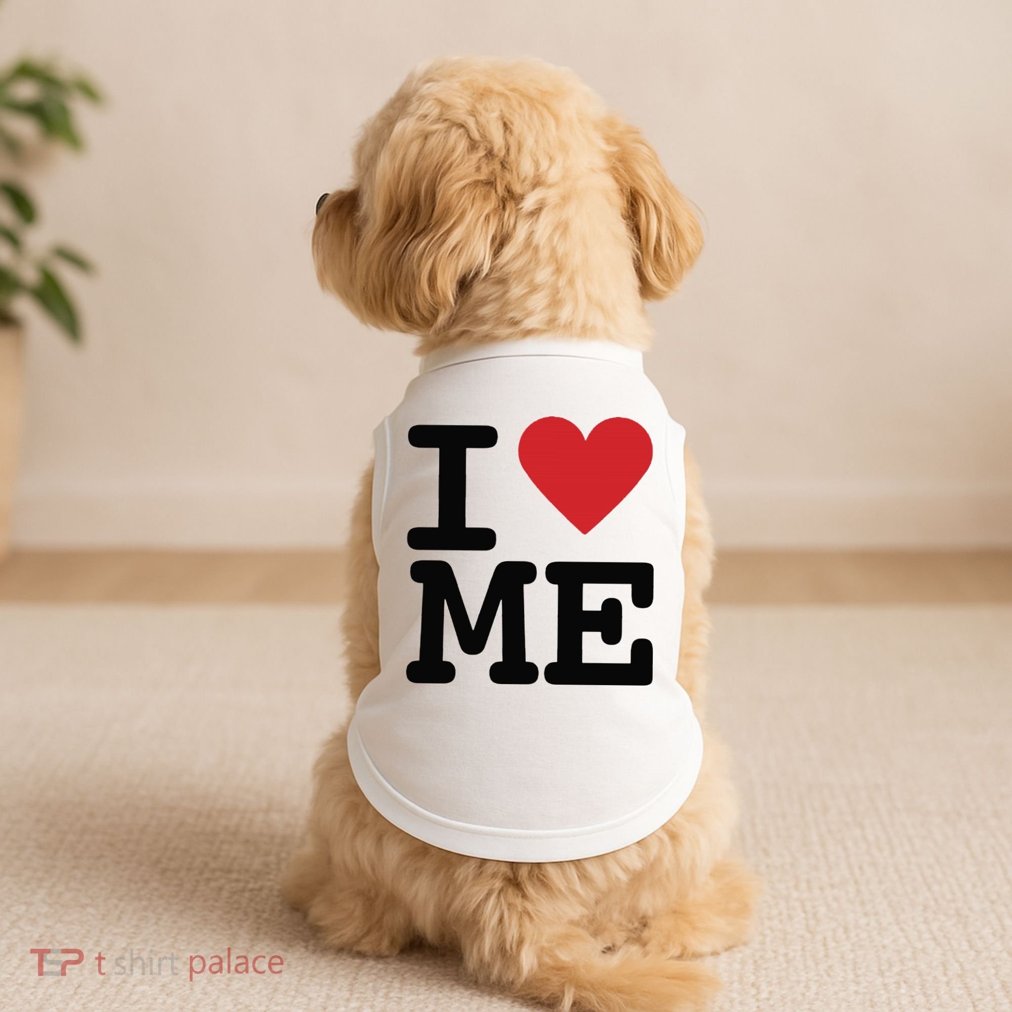 I Heart Me Self Love Gift Doggie Tank