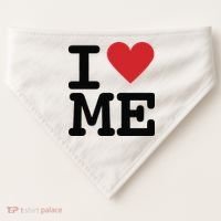 I Heart Me Self Love Gift USA-Made Doggie Bandana thumb 0