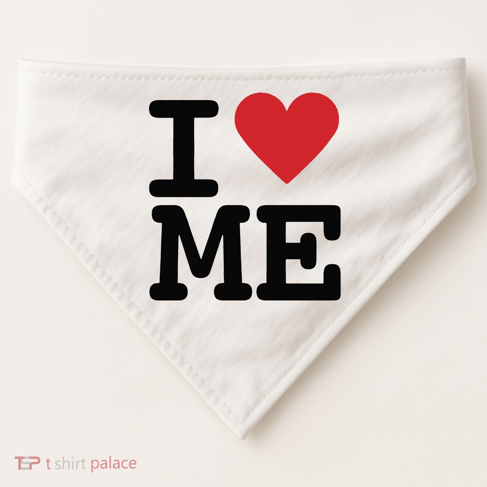 I Heart Me Self Love Gift USA-Made Doggie Bandana