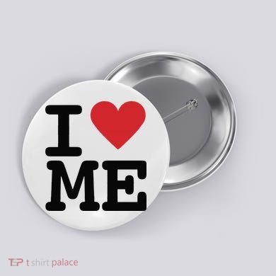 I Heart Me Self Love Gift Button