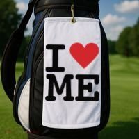 I Heart Me Self Love Gift Golf Towel thumb 2
