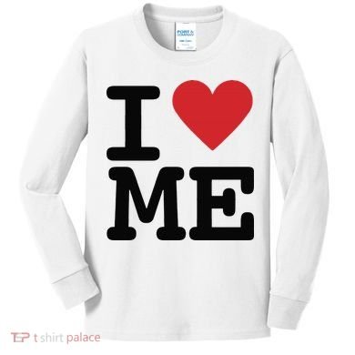 I Heart Me Self Love Gift Kids Long Sleeve Shirt