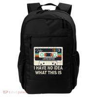 I Have No Idea What This Is Retro Cassette 80s 90s Outfit Backpack thumb 0