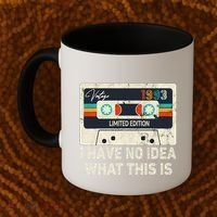 I Have No Idea What This Is Retro Cassette 80s 90s Outfit Coffee Mug thumb 2