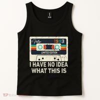 I Have No Idea What This Is Retro Cassette 80s 90s Outfit Tank Top thumb 2