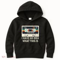 I Have No Idea What This Is Retro Cassette 80s 90s Outfit Kids Hoodie thumb 0