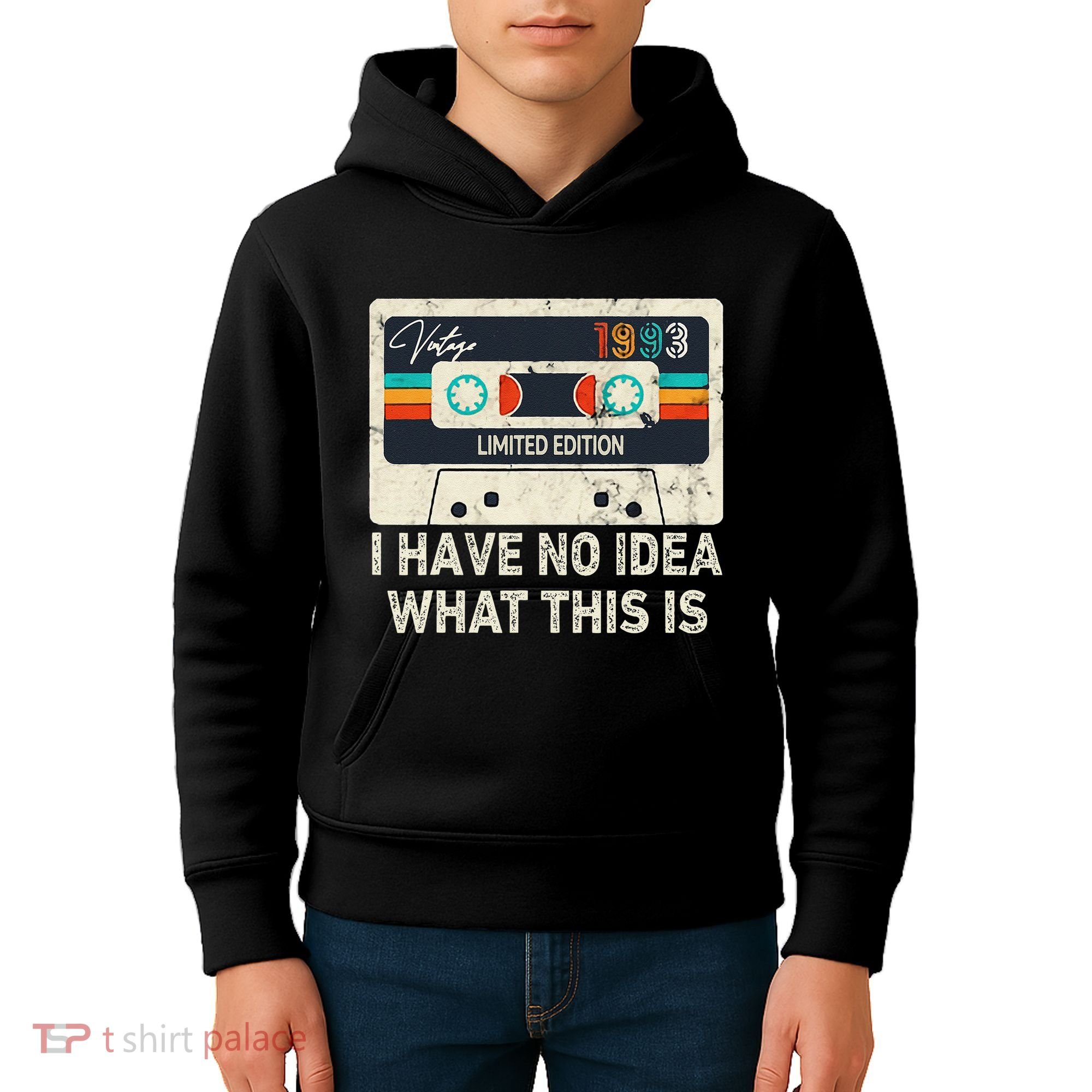 I Have No Idea What This Is Retro Cassette 80s 90s Outfit Kids Hoodie
