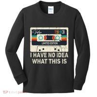 I Have No Idea What This Is Retro Cassette 80s 90s Outfit Kids Long Sleeve Shirt thumb 0