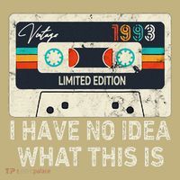 I Have No Idea What This Is Retro Cassette 80s 90s Outfit Mousepad thumb 1