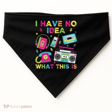 I Have No Idea What This Is 70s 80s 90s USA-Made Doggie Bandana
