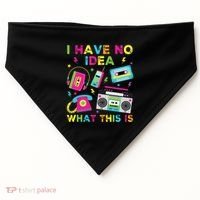 I Have No Idea What This Is 70s 80s 90s USA-Made Doggie Bandana thumb 0