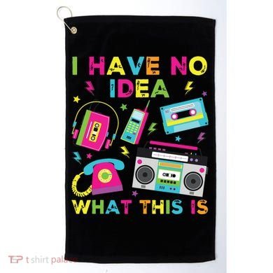 I Have No Idea What This Is 70s 80s 90s Golf Towel