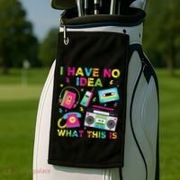 I Have No Idea What This Is 70s 80s 90s Golf Towel thumb 2