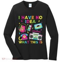 I Have No Idea What This Is 70s 80s 90s Women's Long Sleeve Shirt thumb 0