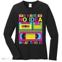 I Have No Idea What This Is 80s 90s Outfit Women's Long Sleeve Shirt thumb 0