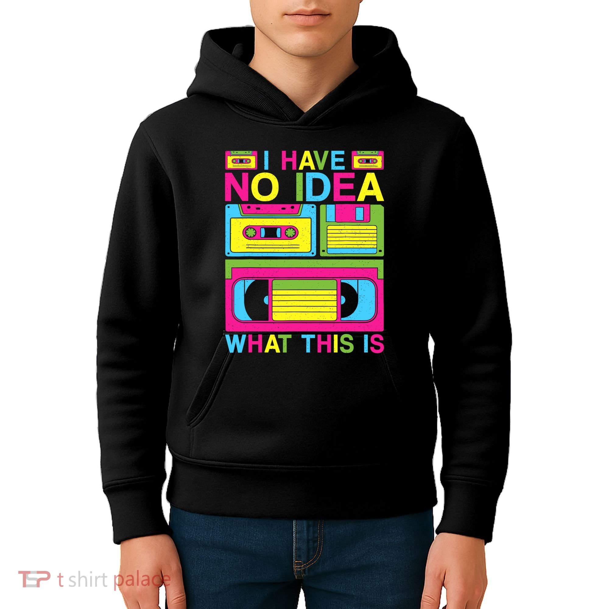 I Have No Idea What This Is 80s 90s Outfit Kids Hoodie