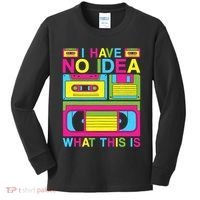I Have No Idea What This Is 80s 90s Outfit Kids Long Sleeve Shirt thumb 0