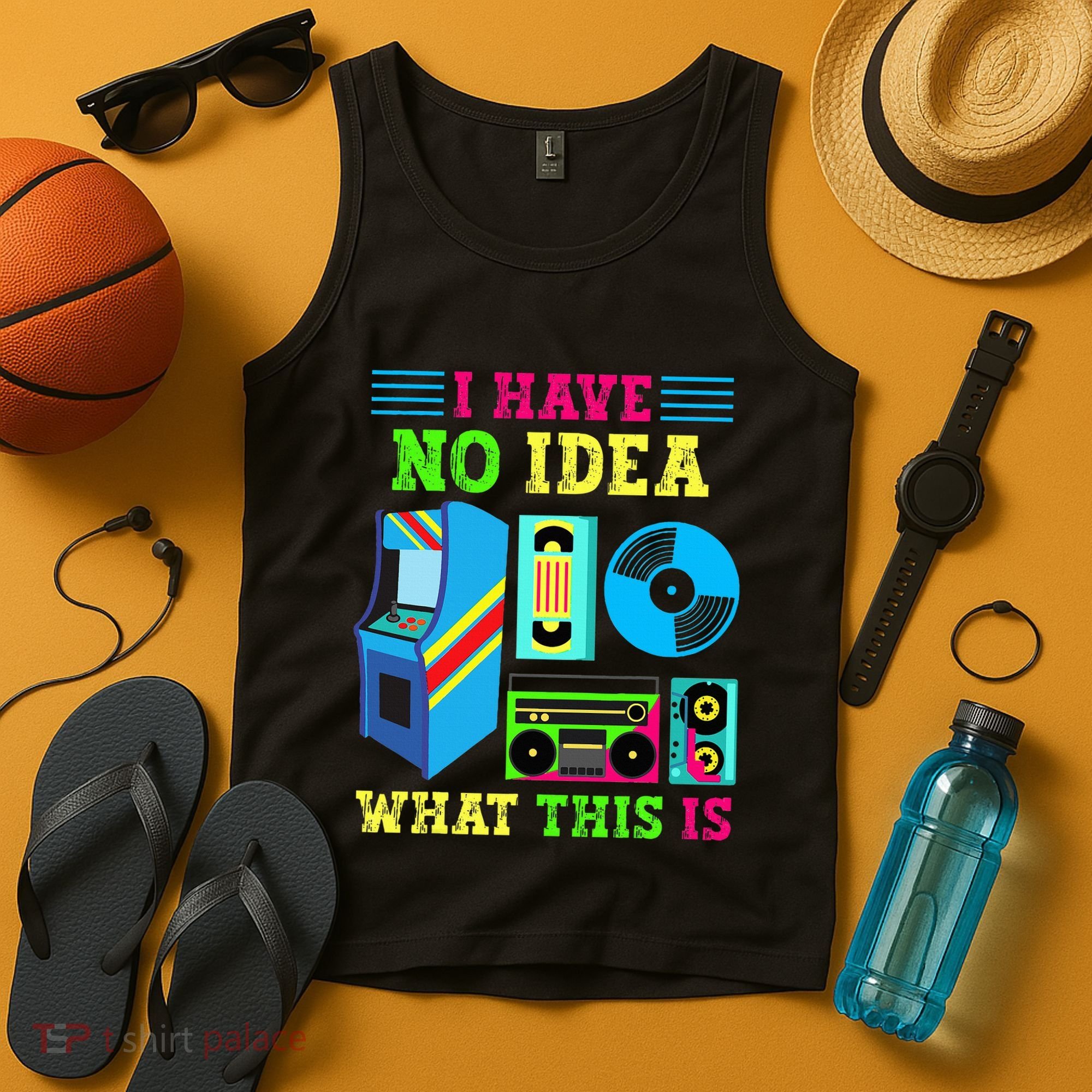 I Have No Idea What This Is 70s 80s 90s Themed Collection Tank Top