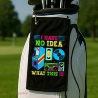 I Have No Idea What This Is 70s 80s 90s Themed Collection Golf Towel thumb 2
