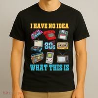 I Have No Idea What This Is 70s 80s 90s Theme T-Shirt thumb 3