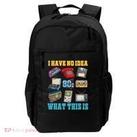 I Have No Idea What This Is 70s 80s 90s Theme Backpack thumb 0
