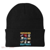 I Have No Idea What This Is 70s 80s 90s Theme Beanie thumb 0