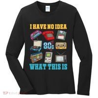 I Have No Idea What This Is 70s 80s 90s Theme Women's Long Sleeve Shirt thumb 0