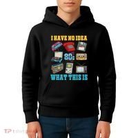 I Have No Idea What This Is 70s 80s 90s Theme Kids Hoodie thumb 4