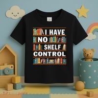 I Have No Shelf Control Funny Library Reading Lovers Toddler T-Shirt thumb 3