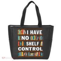 I Have No Shelf Control Funny Library Reading Lovers Tote Bag thumb 0