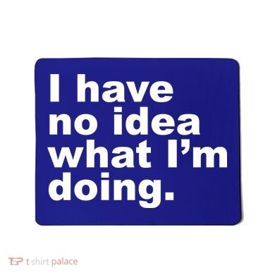 I Have No Idea What I'm Doing Funny Slogan Mousepad