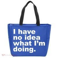 I Have No Idea What I'm Doing Funny Slogan Tote Bag thumb 0