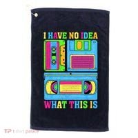 I Have No Idea What This Is 70s 80s 90s Outfit Golf Towel thumb 0