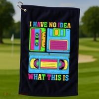 I Have No Idea What This Is 70s 80s 90s Outfit Golf Towel thumb 1