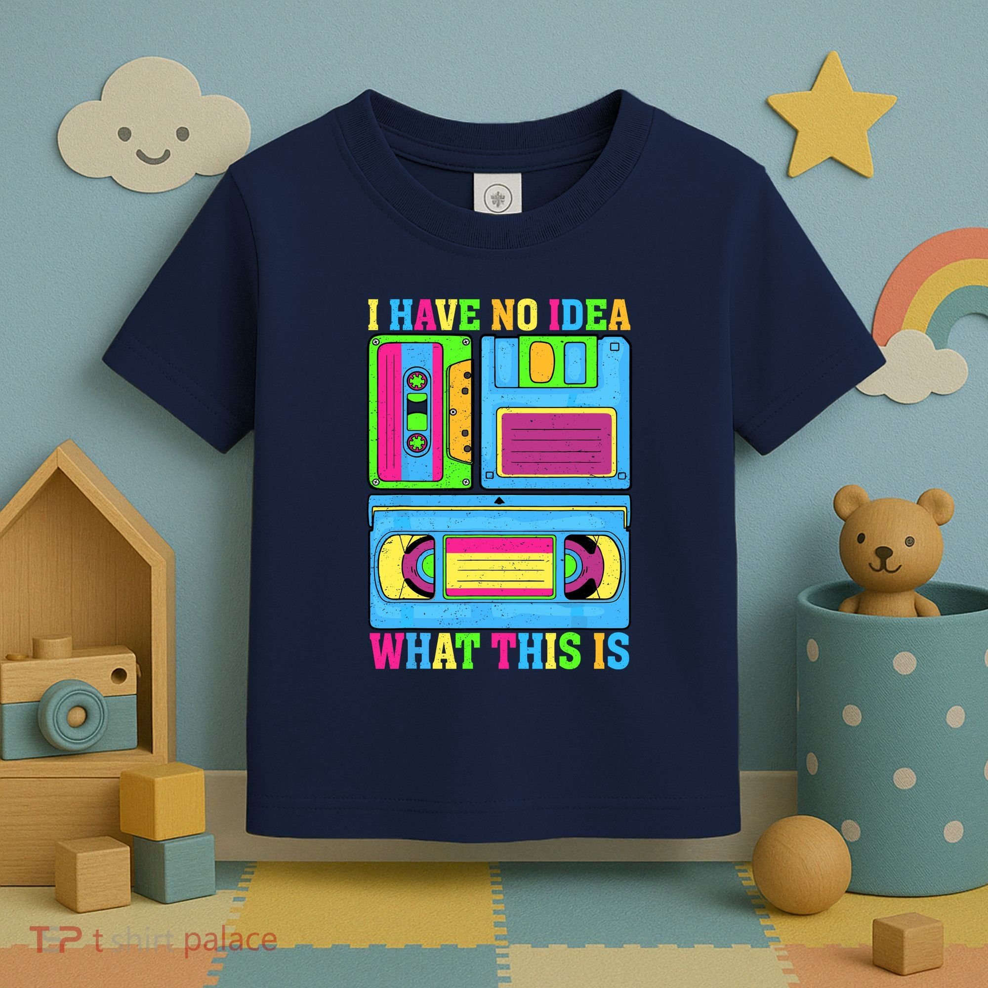 I Have No Idea What This Is 70s 80s 90s Outfit Toddler T-Shirt