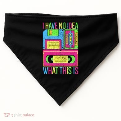 I Have No Idea What This Is 70s 80s 90s USA-Made Doggie Bandana