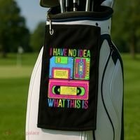 I Have No Idea What This Is 70s 80s 90s Golf Towel thumb 2