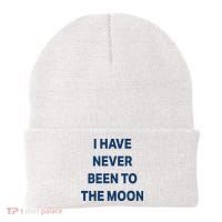 I Have Never Been To The Moon Funny Beanie thumb 0