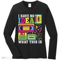 I Have No Idea What This Is 80s 90s Women's Long Sleeve Shirt thumb 0