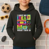 I Have No Idea What This Is 80s 90s Kids Hoodie thumb 2